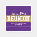 Search for purple and gold napkins High school