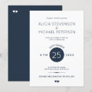 Search for simple navy blue wedding invitations Classy