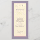 Search for purple wedding programs Elegant