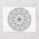 Search for adult colouring postcards Mandala