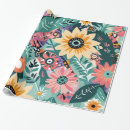 Search for glossy wrapping paper Floral