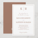 Search for brown monogram invitations Clean