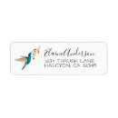 Search for hummingbirds return address labels Colourful