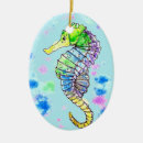Search for seahorse christmas tree decorations Pink