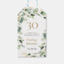 Search for 30th birthday party gift tags Gold