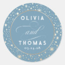 Search for blue sky wedding stickers Starry night