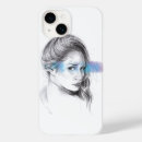 Search for pencil drawing iphone cases Girl