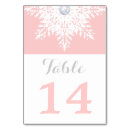 Search for snowflake table cards White