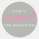 Search for pink and gray wedding stickers Modern