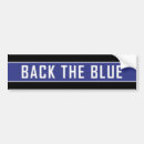 Search for back the blue bumper stickers Thin blue line