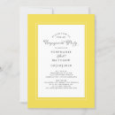 Search for yellow engagement party invitations Typography