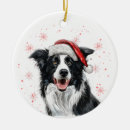 Search for collie christmas tree decorations Watercolor