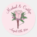 Search for pink save the date stickers Flower