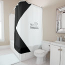 Search for green and gold stripes shower curtains Trendy stylish monogrammed initial