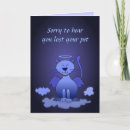 Search for cat pet sympathy cards Loss of a pet