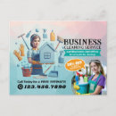 Search for cleaning service postcards Housekeeping