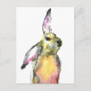 Search for watercolor rabbit postcards Hare