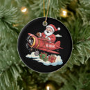 Search for flying santa christmas tree decorations Aeroplane