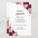 Search for red sweet 16 invitations Flowers