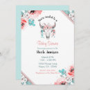 Search for cow baby shower invitations Bohemian