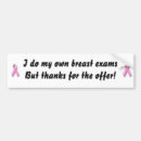 Search for breast cancer ribbon bumper stickers Women