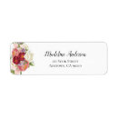 Search for bridal bouquet return address labels Watercolor
