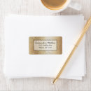 Search for gold filigree return address labels For her