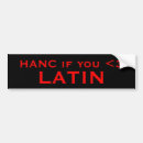 Search for latin bumper stickers Peace