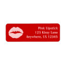 Search for lipstick kiss return address labels Kisses