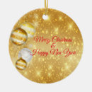 Search for golden christmas tree decorations Luxury