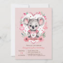 Search for koala birthday invitations Girl
