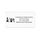 Search for chess piece return address labels Chessboard