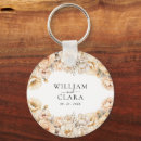 Search for wedding favour key rings Botanical