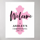 Search for christening welcome signs Pink