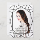Search for elegant graduation announcement cards Black and white