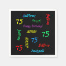 Search for 75th birthday decor Black