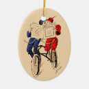 Search for tandem bicycle christmas tree decorations Vintage