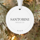Search for santorini christmas tree decorations europe
