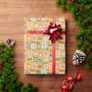 Search for old fashioned santa wrapping paper Snowflake
