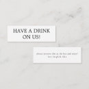 Search for free drink ticket Black and white