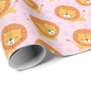 Search for jungle lion wrapping paper Pink