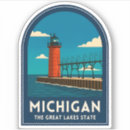 Search for michigan souvenir stickers United states