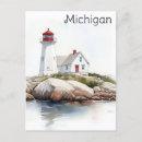 Search for michigan postcards Watercolor