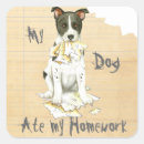 Search for my dog square stickers Puppy