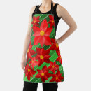Search for poinsettias aprons Green