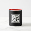 Search for black inside mugs Initial accent