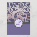 Search for purple border wedding invitations Silver