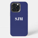 Search for navy blue white iphone cases Initials