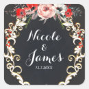 Search for chalk wedding stickers Vintage