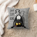 Search for funny cartoon cat cushions Animal